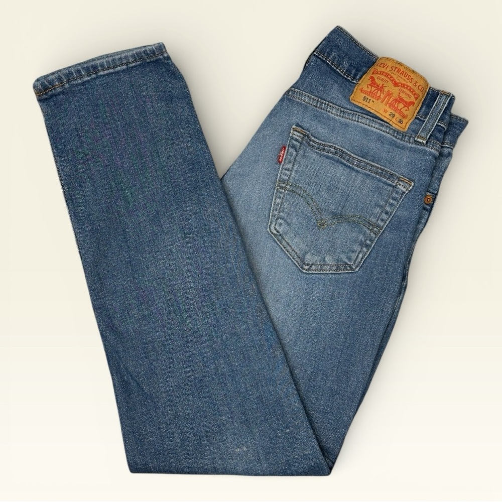 Levi’s Men’s 511 Slim Fit Jeans - Medium Wash Denim Workwear